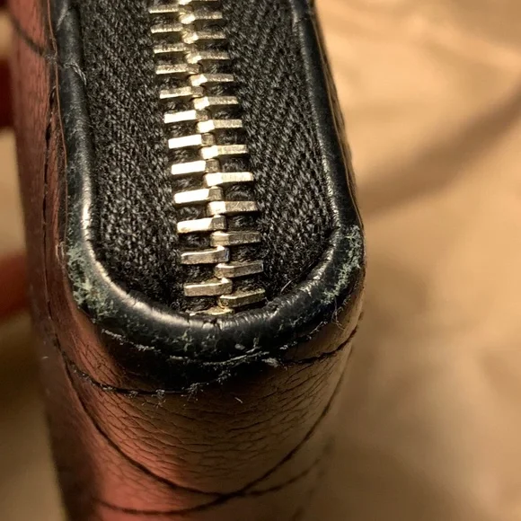 CHANEL Long Zip Wallet Matelasse BLACK - Picture 12 of 14